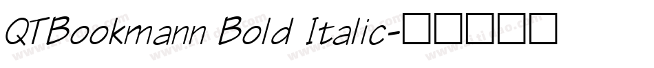QTBookmann Bold Italic字体转换